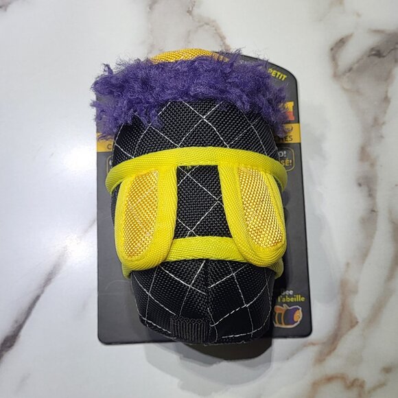 Spunky Pup "The Bee" Neon Tough Plush Dog Toy Small- NWT - Picture 3 of 5